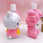 Sanrio Hello Kitty Bottle Liquid Soap Travel Dispenser Bottle Large Capacity Empty Press Type Shampoo Body Wash Lotion Container