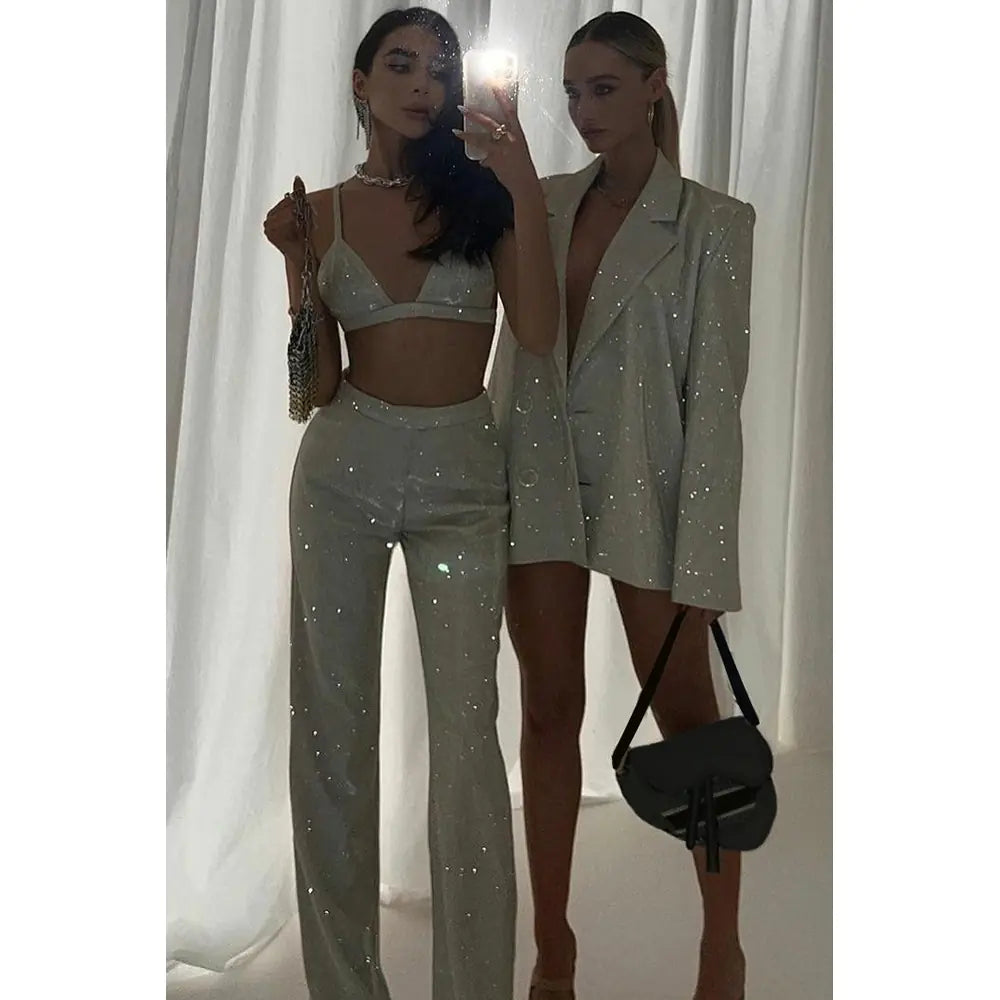 Fashionable European Sexy Nightclub Outfit Set