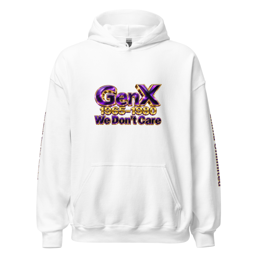 Ellima Unlimited GenX Purple Logo Unisex Heavy Blend Hoodie | Gildan 18500