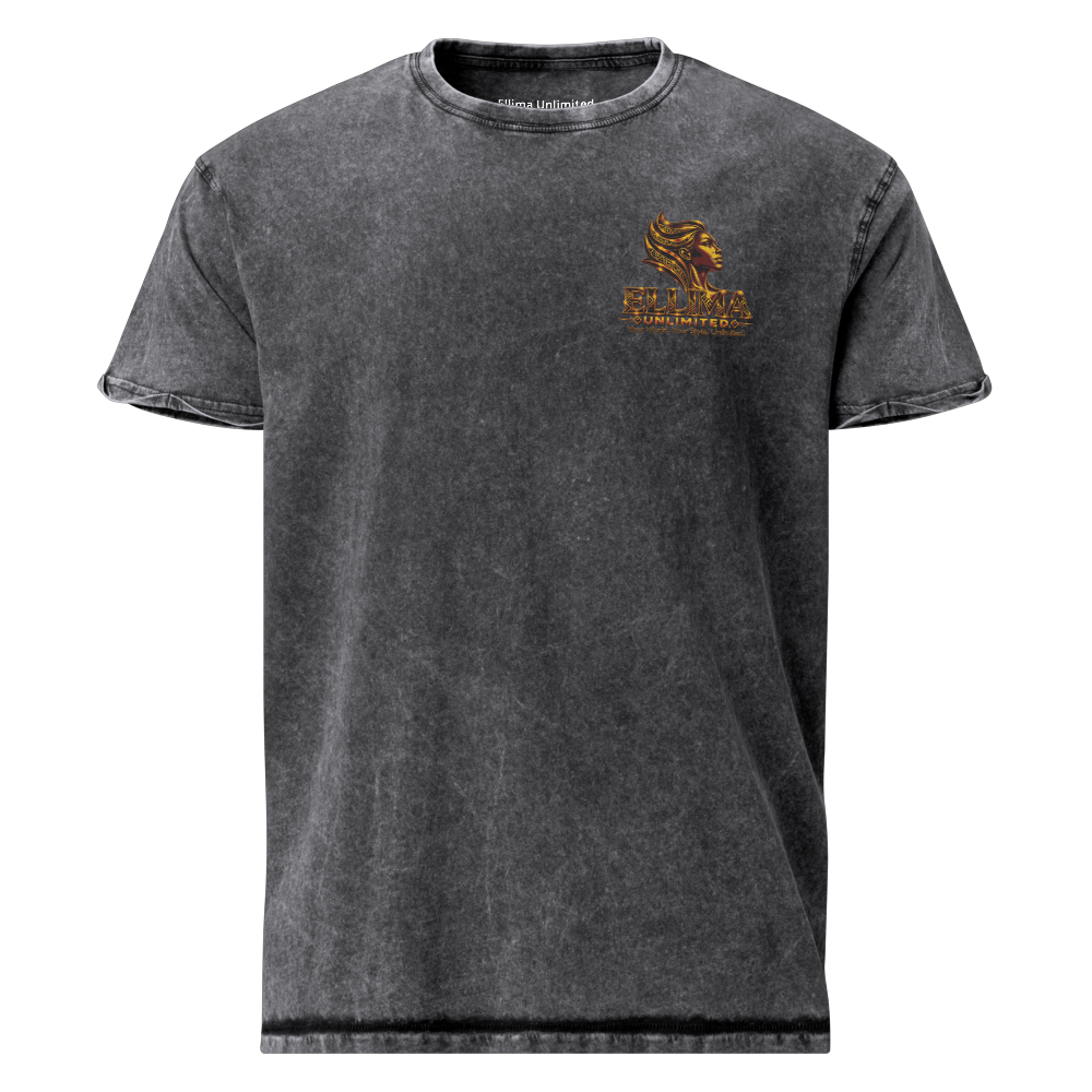 Ellima Unlimited Logo'd Unisex Denim T-Shirt | Husky CA6689