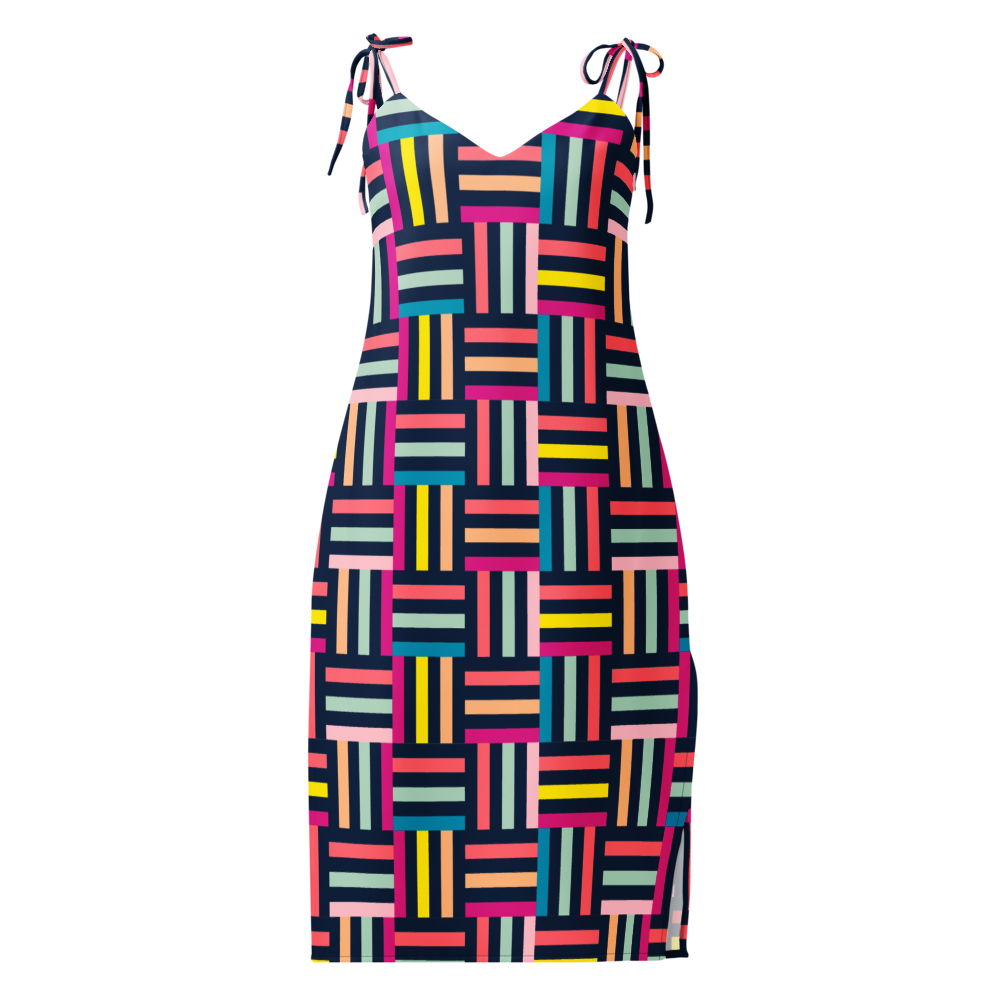 All-Over Print Slip Dress