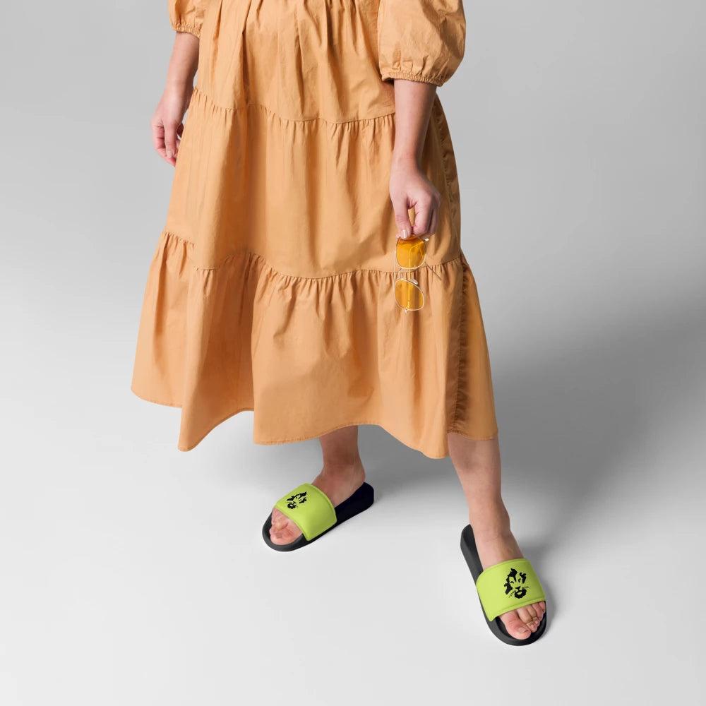 Lioness Lime Green Women's Slides