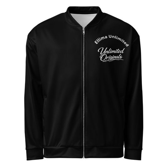 Ellima Unlimited Black All-Over Print Unisex Bomber Jacket