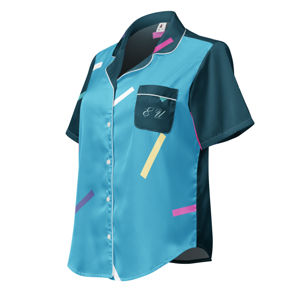 All-Over Print Women's Short Sleeve Pajama Top