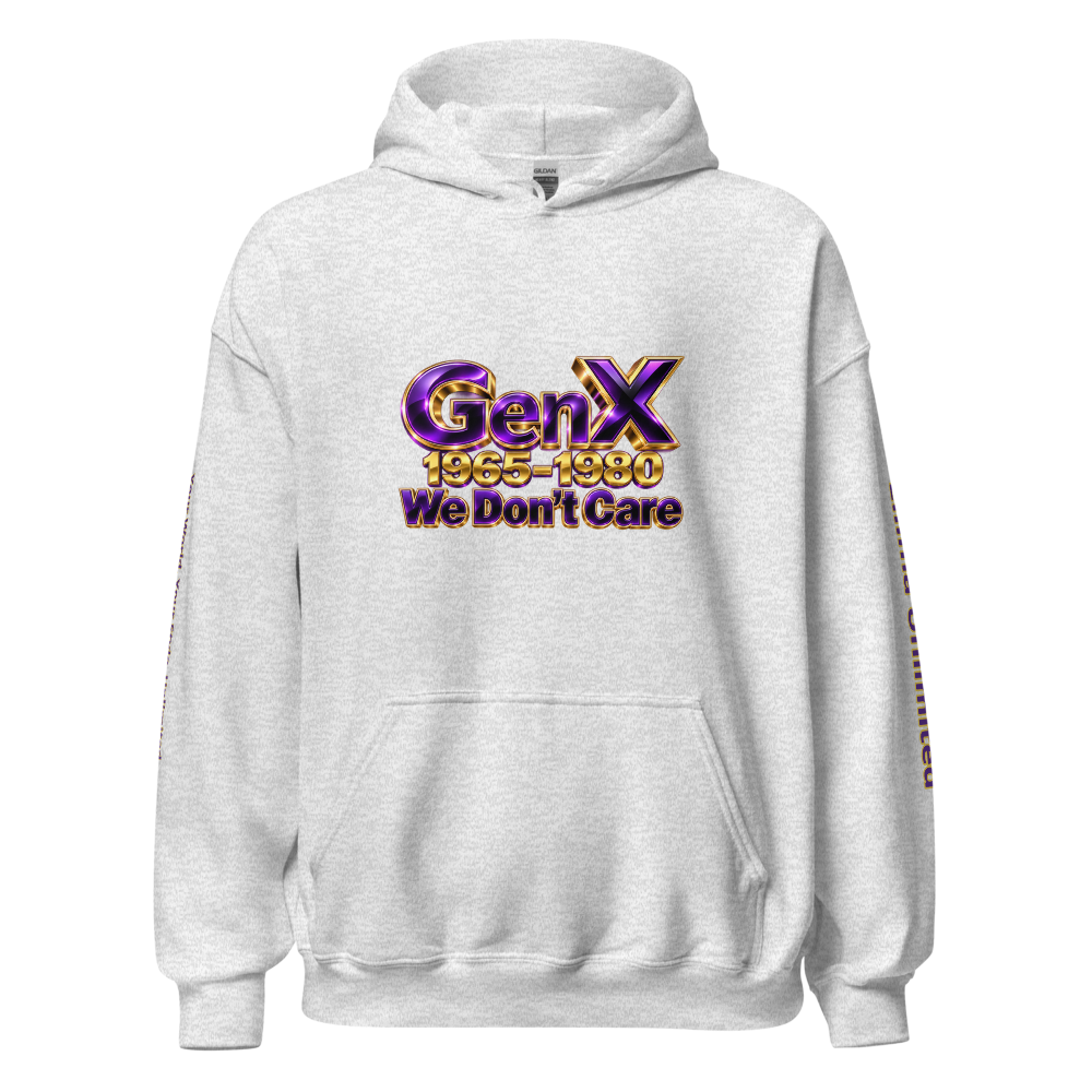 Ellima Unlimited GenX Purple Logo Unisex Heavy Blend Hoodie | Gildan 18500