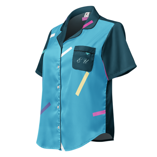 Ellima Unlimited All-Over Print Women's Short Sleeve Pajama Top