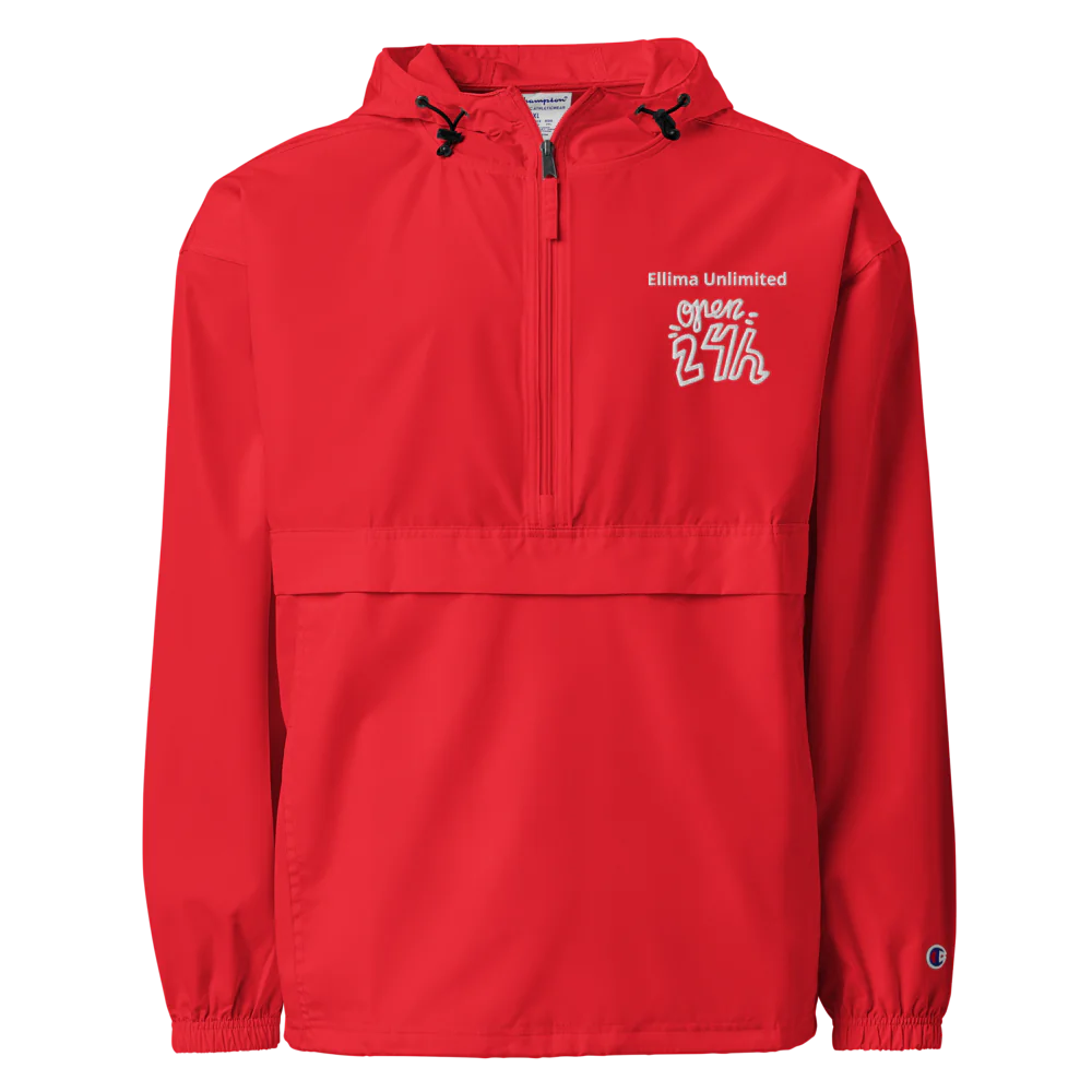 Ellima Unlimited Open 24 Embroidered Champion Packable Jacket