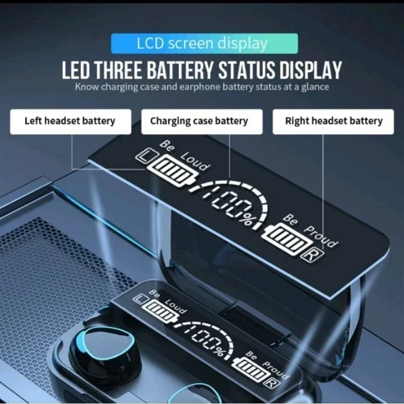 NEW M10 TWS Wireless Headphones Earphones 2500mAh Charging Box Bluetooth-compatible Stereo Waterproof Headsets With Microphone