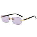Retro Korean Sunglasses Seaside Frameless Eyeglasse Anti UV400 Gradient Shades