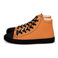 Men's Orange High Top Canvas Shoes