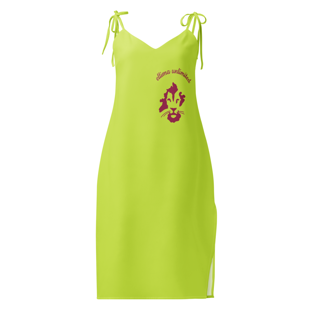 All-Over Print Slip Dress