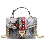 Fashion Shoulder Bag for Ladies High Quality Women Studded Graffiti Crossbody Bags Female Luxury Designer Summer Handbags
