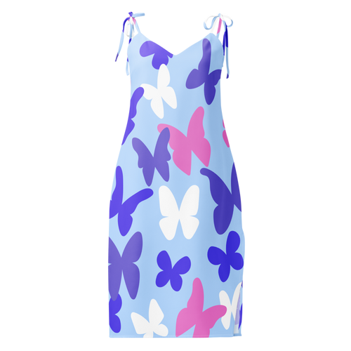All-Over Print Slip Dress