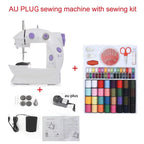 Household Electric Sewing Machine Beginner Dual Speed Portable Flat Bed Light Travel Craftsman DIY Mini Portable Foot Pedal