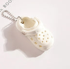 Mini EVA Hole Shoes Keychain Pendants Colorful Croc Shoe Charms for DIY Car Key Bag School Bag Backpack