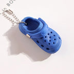 Mini EVA Hole Shoes Keychain Pendants Colorful Croc Shoe Charms for DIY Car Key Bag School Bag Backpack