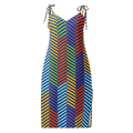 All-Over Print Slip Dress