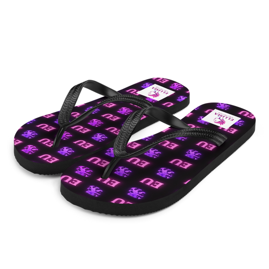 EU Purple Sublimation Flip Flops