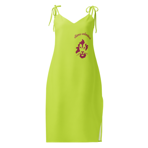 All-Over Print Slip Dress