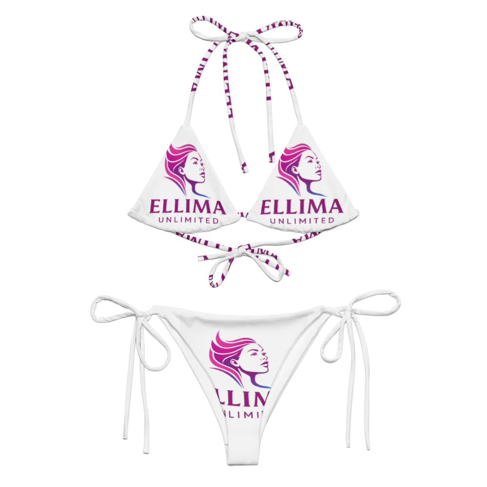 All-Over Print Recycled String Bikini