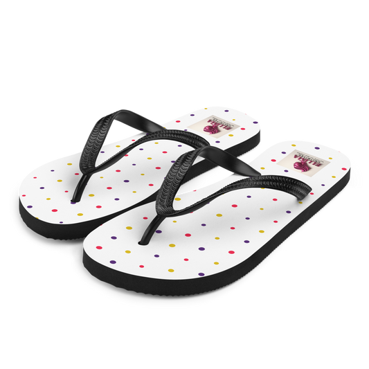 Colorful Polka Dot Sublimation Flip Flops