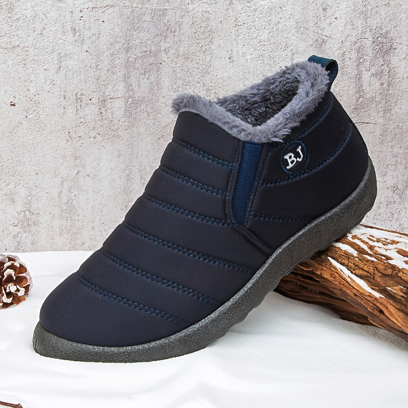 [High Quality Winter Boots] High Quality Women's Winter Boots - Slip-On Ankle Snow Boots with Fleece