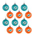 FOCO Miami Dolphins NFL 12 Pack Ball Ornament Set
