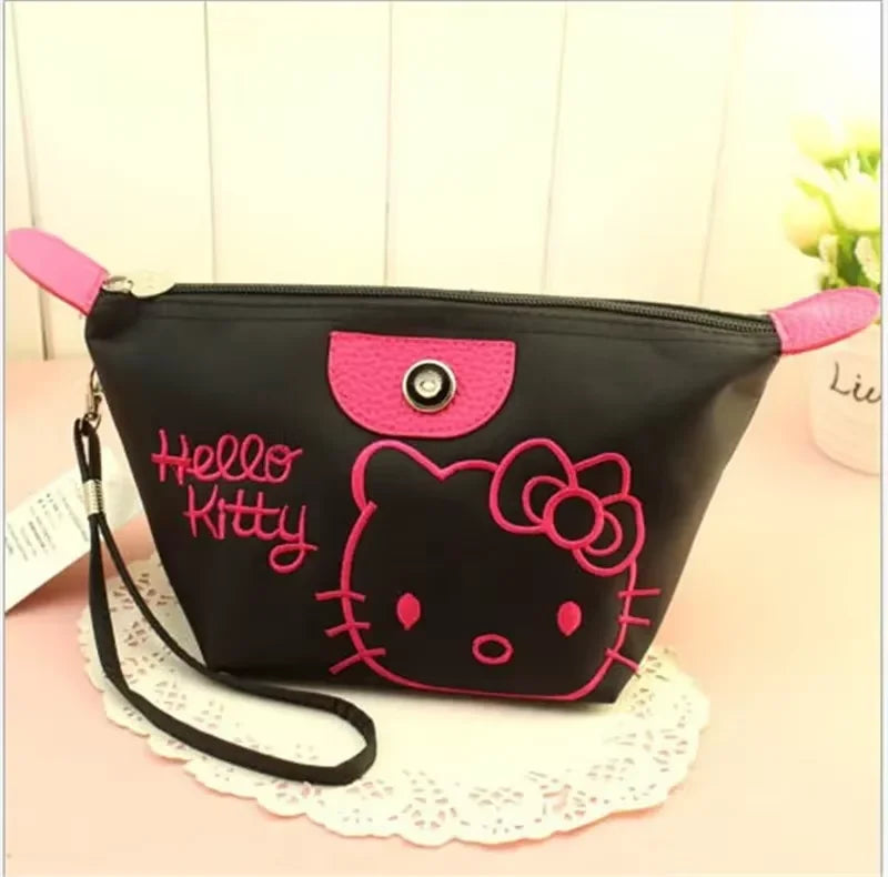 Makeup Bag Pen Bag Girl Storage Bag Cartoon Kawaii Large Capacity Waterproof PU Handbag Gift