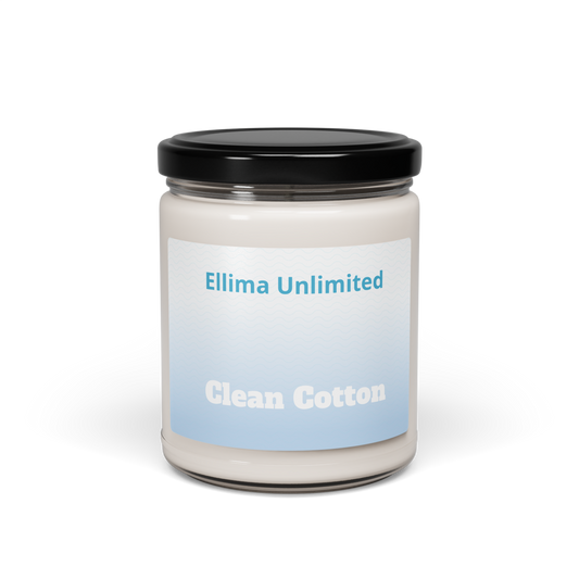 Clean Cotton Scented Soy Candle, 9oz