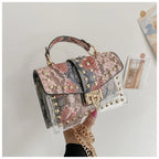 Fashion Shoulder Bag for Ladies High Quality Women Studded Graffiti Crossbody Bags Female Luxury Designer Summer Handbags