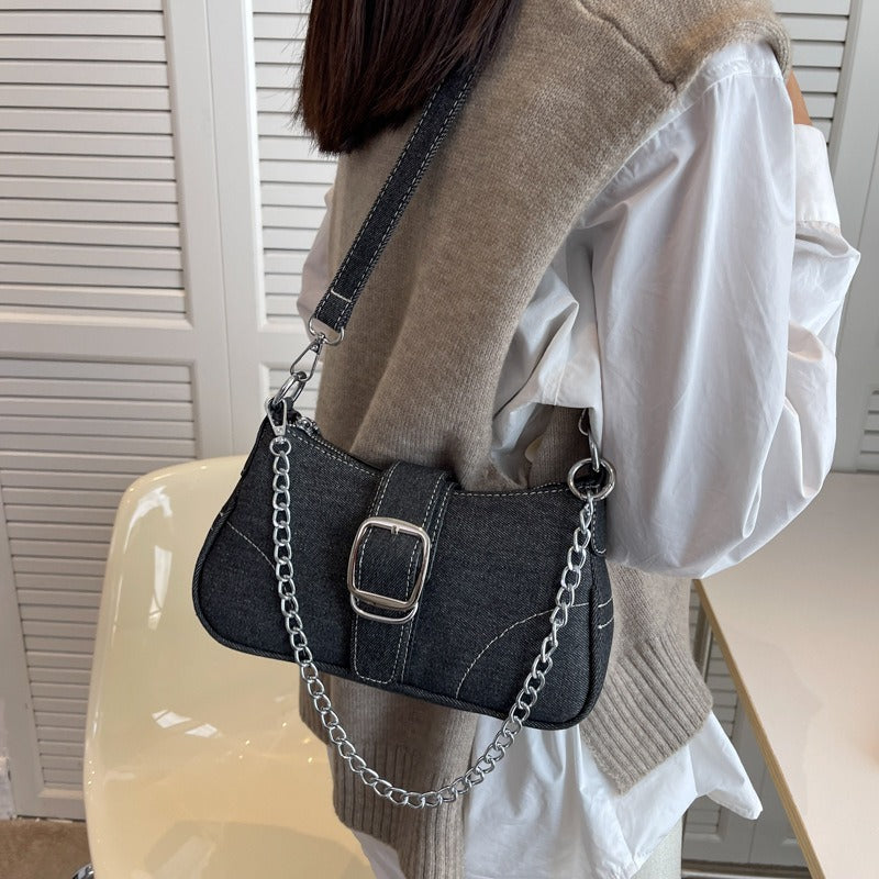 Women's High-End Canvas Chain Crossbody Bag