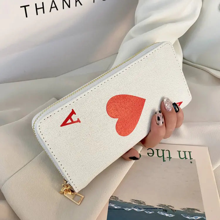 Women's Canvas Clutch Purse with Graffiti Pattern