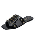 Fashion Rivet Flat Sandals for Women’s Casual Wear