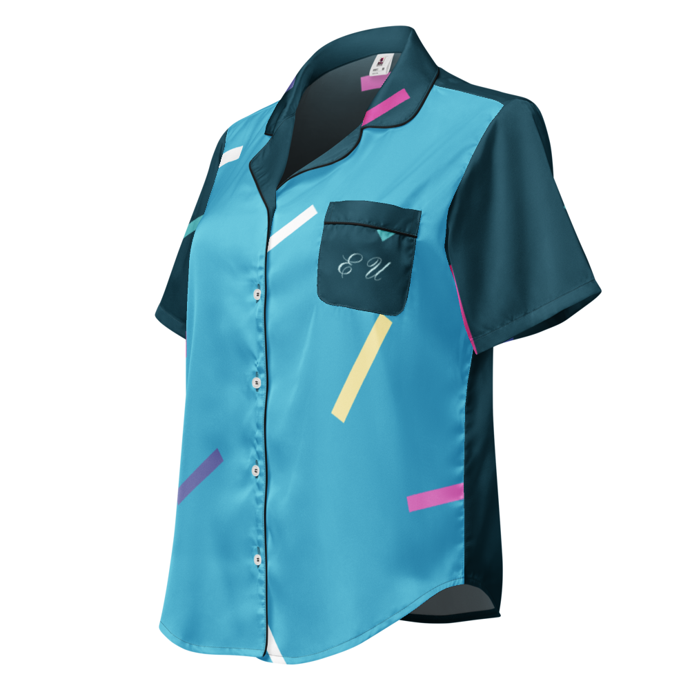 All-Over Print Women's Short Sleeve Pajama Top