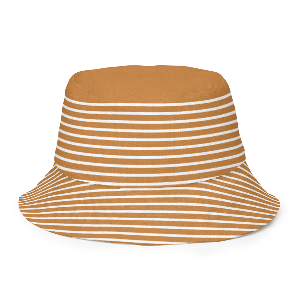 Cappuccino Dual Sided All-Over Print Reversible Bucket Hat
