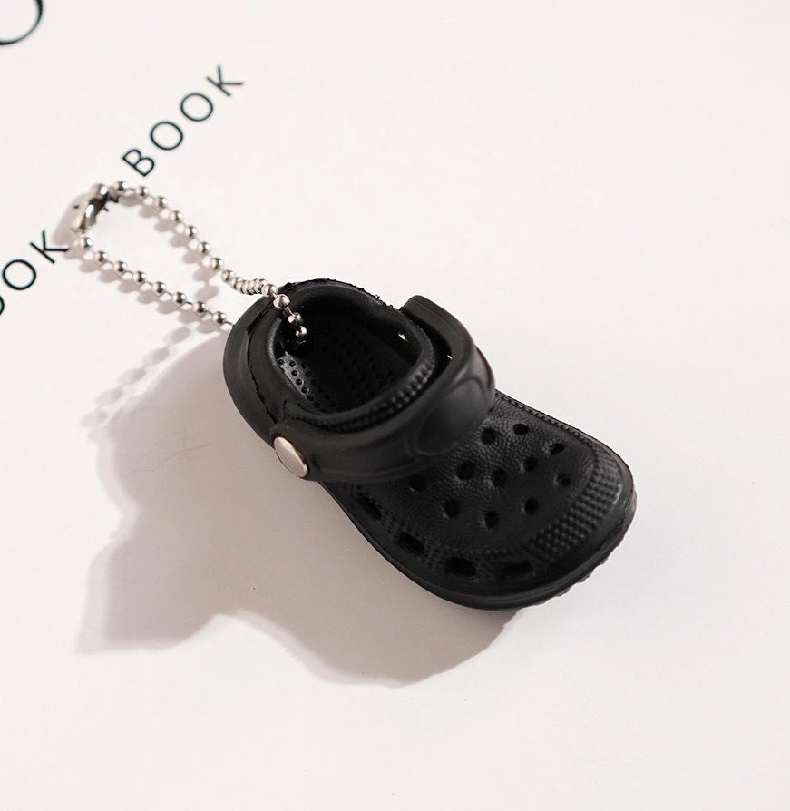 Mini EVA Hole Shoes Keychain Pendants Colorful Croc Shoe Charms for DIY Car Key Bag School Bag Backpack