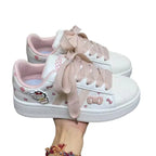 Sanrio Pink Sling Shoes Hello Kitty New Style Casual Shoes Fashion Girls Sports Shoes Student Versatile Breathable Sling Shoes