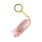 31BB Delicate Satin Pointe Shoes Keyring Mini Ballet Accessories Cute Keychain Charm Chain Bag Pendant for Dance Enthusiasts