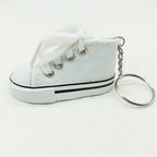 New Creative 3D Canvas Sneaker Tennis Shoe Keychain Cute Mini Sport Shoes Pendant Keyrings Car Simulation Trinket Bag Key Holder