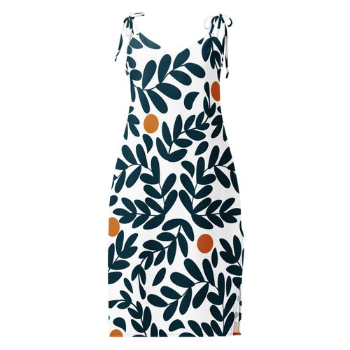 All-Over Print Slip Dress
