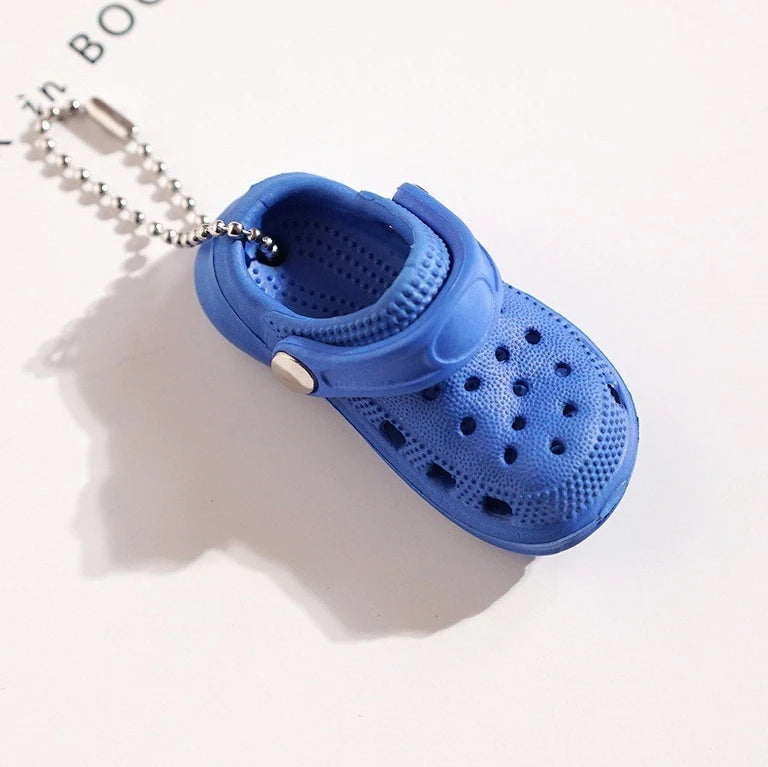 Mini EVA Hole Shoes Keychain Pendants Colorful Croc Shoe Charms for DIY Car Key Bag School Bag Backpack