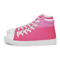 Two-Toned Pink Women's High Top Canvas Shoes