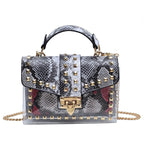 Fashion Shoulder Bag for Ladies High Quality Women Studded Graffiti Crossbody Bags Female Luxury Designer Summer Handbags