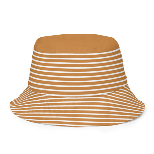 Cappuccino Dual Sided All-Over Print Reversible Bucket Hat