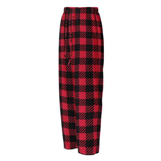 Red Plaid All-Over Print Women's Pajama Pants