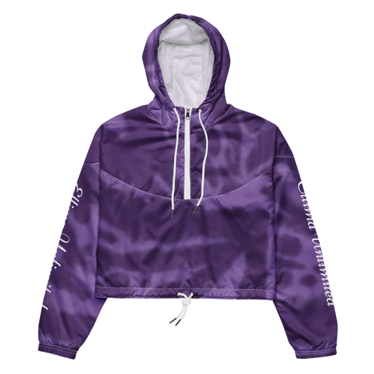 All-Over Print Women's Cropped Windbreaker