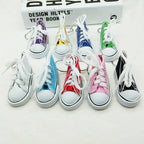 New Creative 3D Canvas Sneaker Tennis Shoe Keychain Cute Mini Sport Shoes Pendant Keyrings Car Simulation Trinket Bag Key Holder