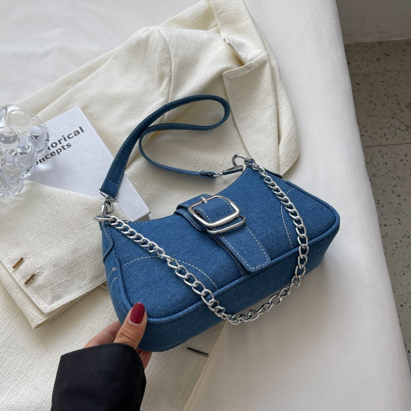 Women's High-End Canvas Chain Crossbody Bag