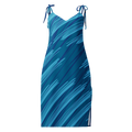 All-Over Print Slip Dress