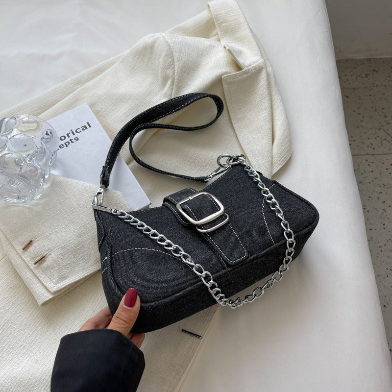 Women's High-End Canvas Chain Crossbody Bag